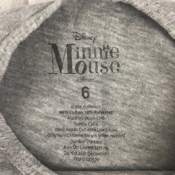 Disney Minnie Mouse Gray Shirt - Picture 2 of 4